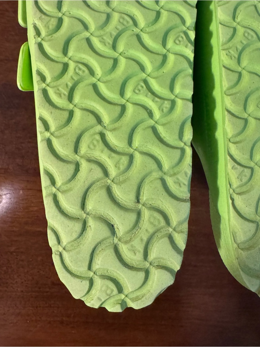 Birkenstock Lime Green Double-Buckle EVA Sandals - Picture 11 of 13